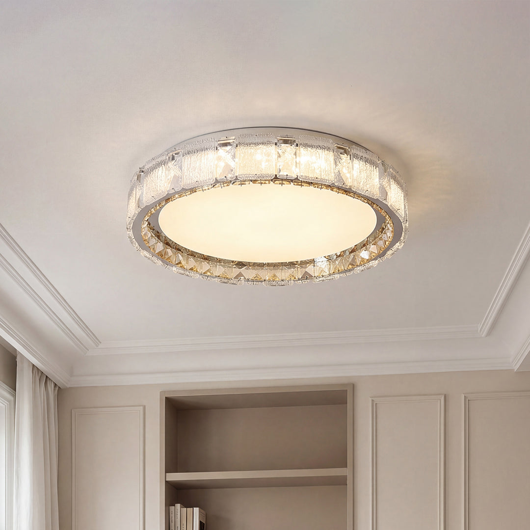 Crystal Flush Mount Ceiling Lights Minimalist Luxury Light