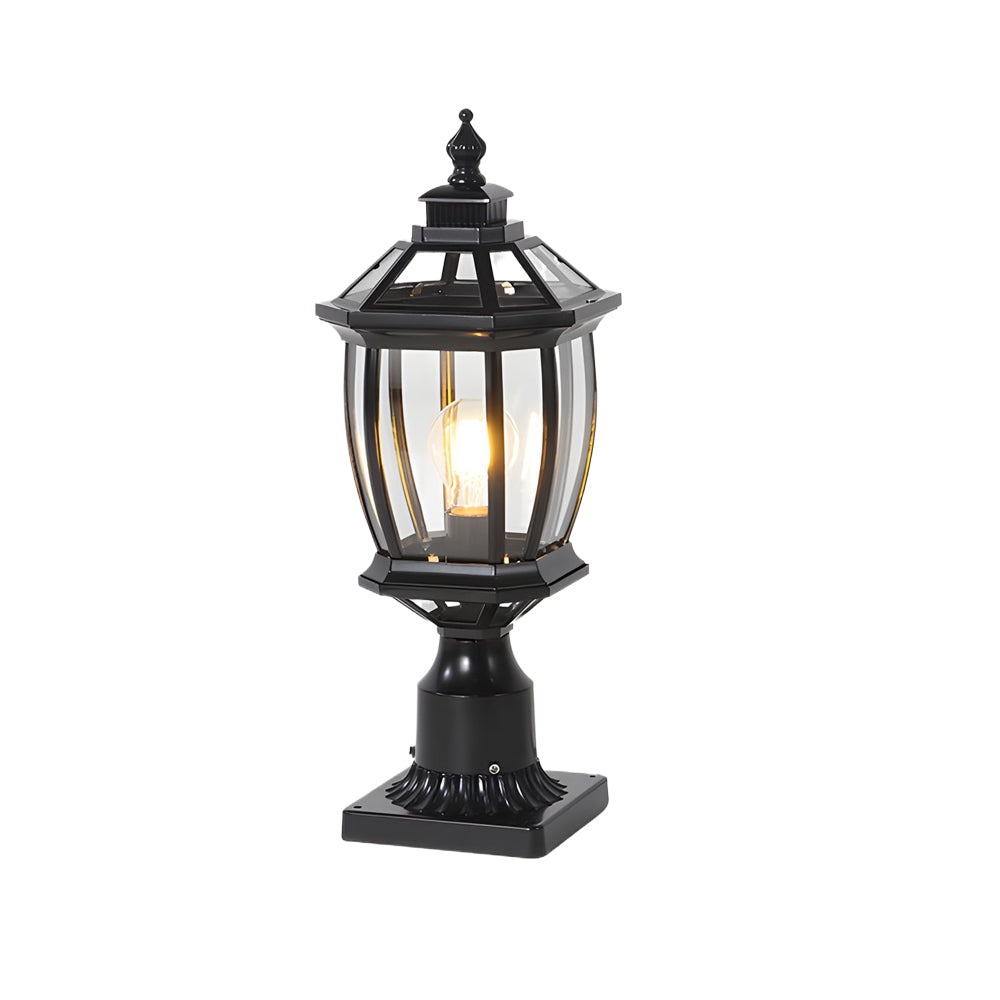 Solar Column Pillar Lights LED Waterproof Garden Fence Post Light