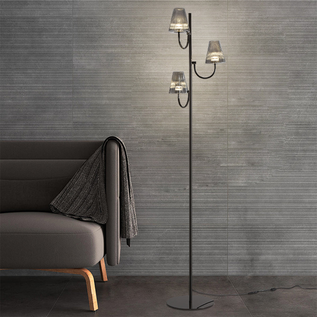 Black Contemporary Floor Lamp Minimalist American Style