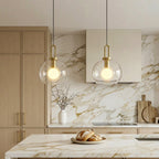 Frosted Glass Mini Pendant Lights Modern Metal Ceiling Ligh