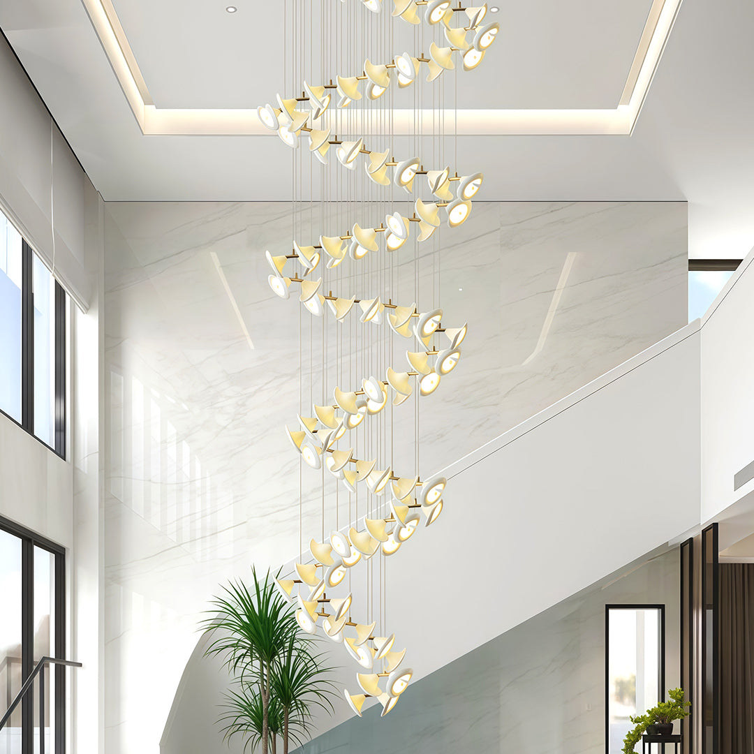 Ceramic Chandeliers Luxury Tulip Flower Ceiling Light