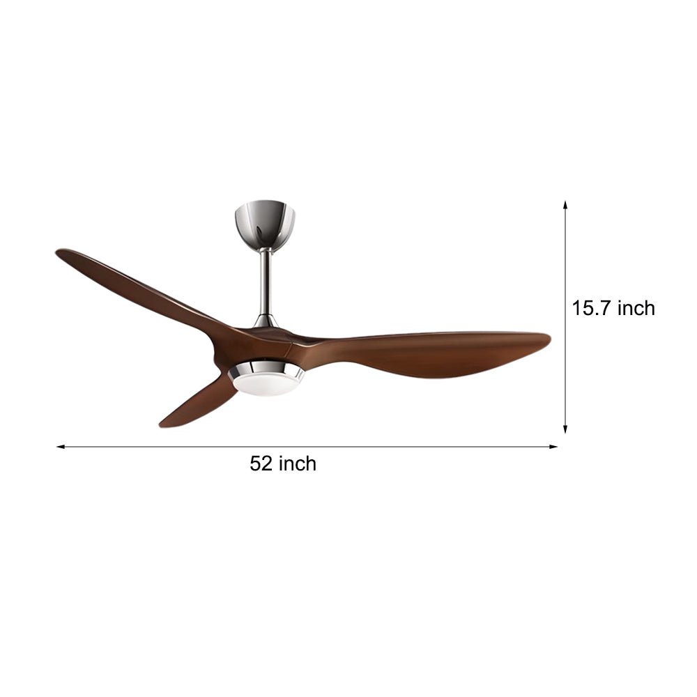 Envy 52 3-Blade LED Ceiling Fan with Lights and Remote 6 Fan Speeds Ceiling Fan Light for Living Room