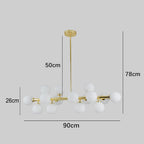 35'' LED 16 Bulbs Molecular Pendant Lighting Pendant Light Fixtures For Living Room
