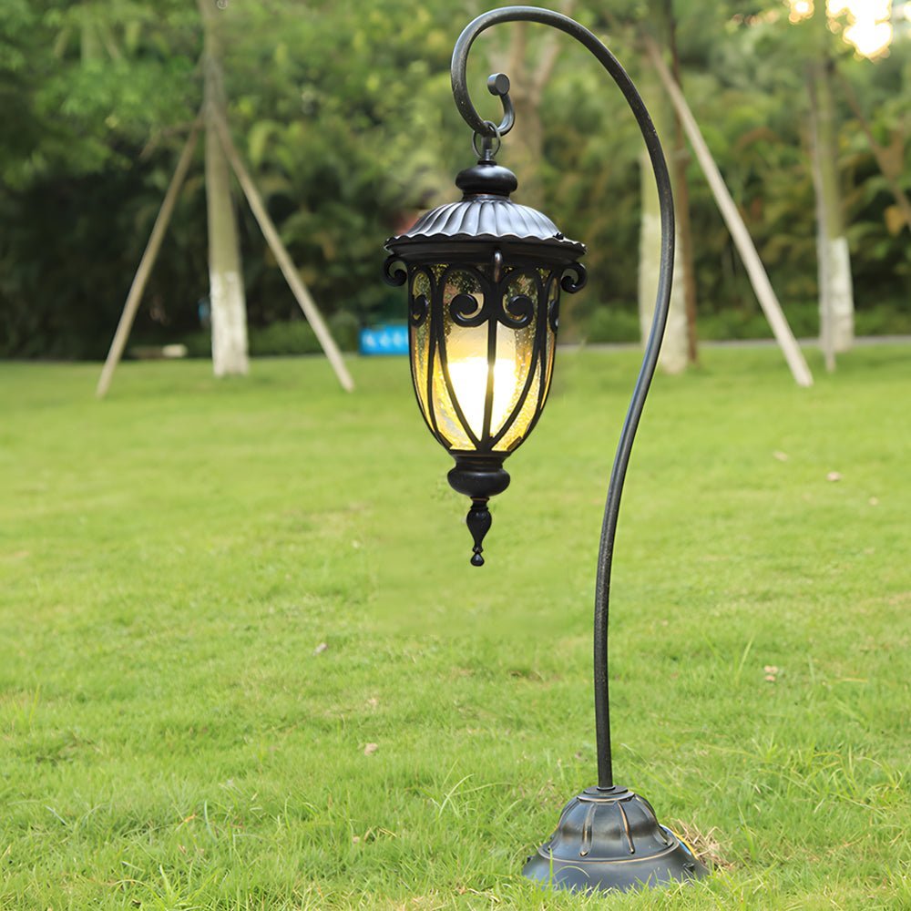 European Style Arched Floor Hanging Arm Lantern