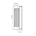 Exterior LED Wall Sconce Lighting Modern Stainless Steel Light