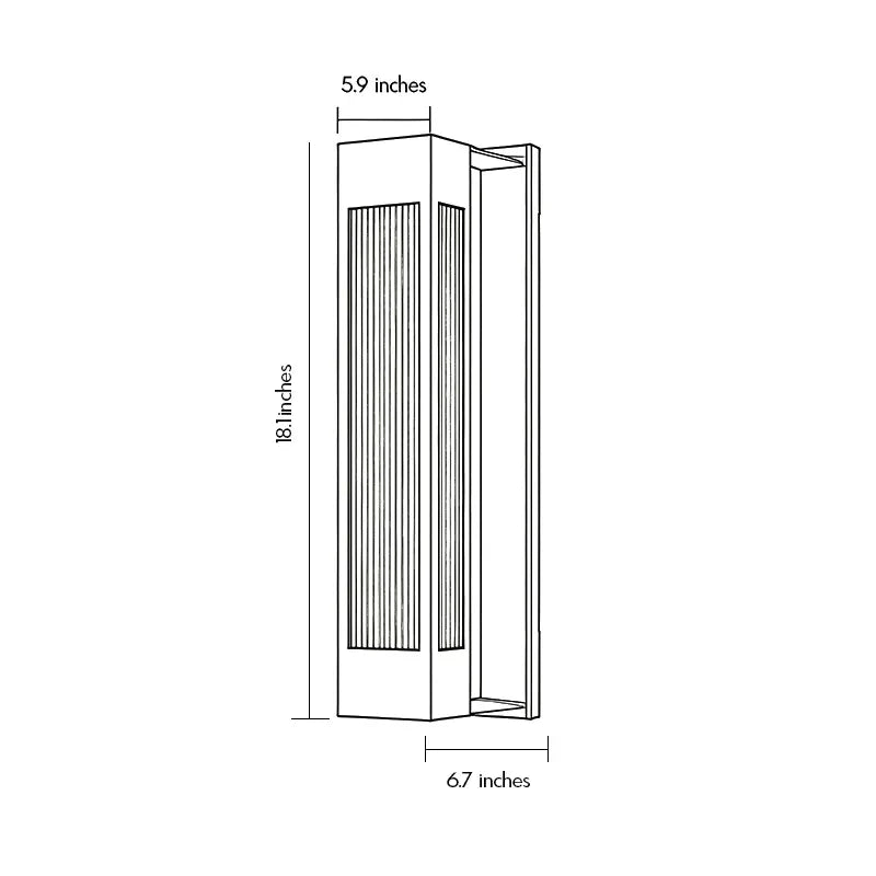 Exterior LED Wall Sconce Lighting Modern Stainless Steel Light