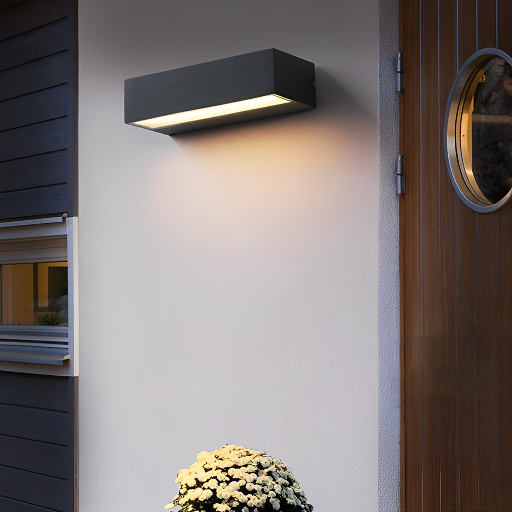 Exterior Porch Light Fixtures Modern Waterproof Door Number LED Light