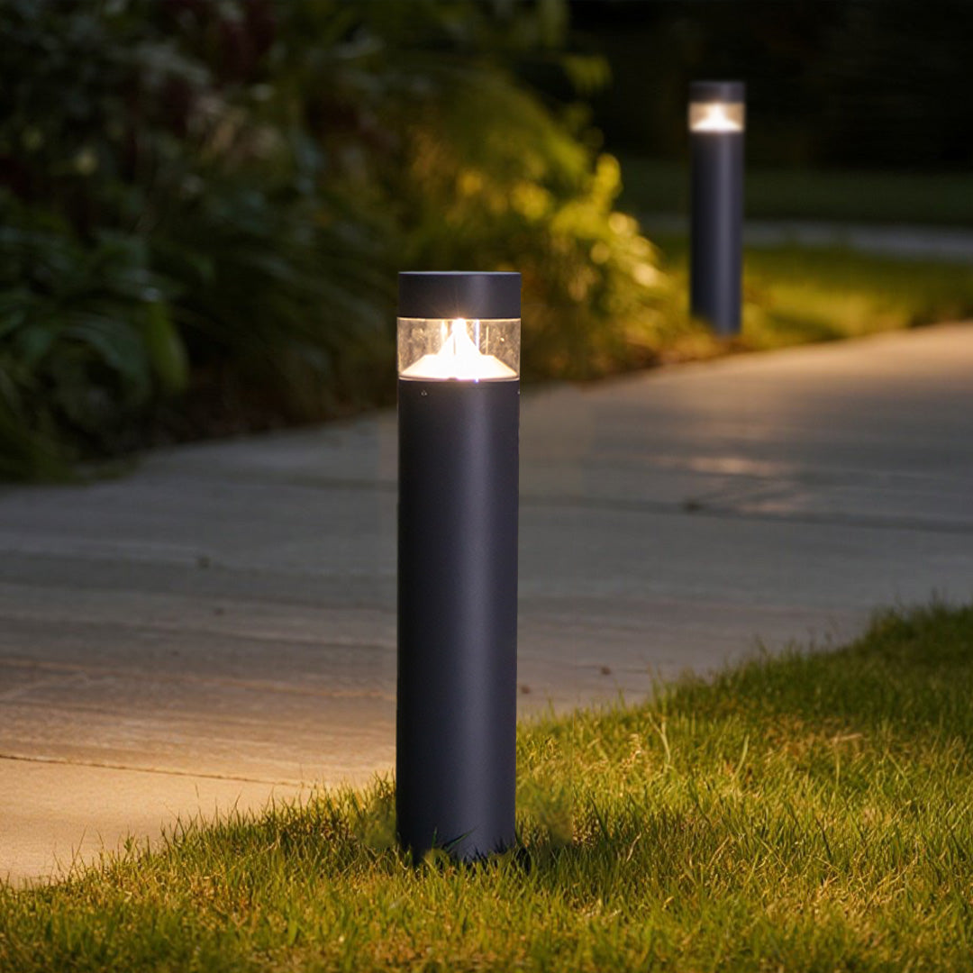 Outdoor 31in Lawn Bollard Light Minimalist Nordic Pathway Lighting