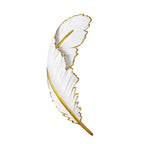 Feather LED Wall Lamp Modern White Decorative Resin Light