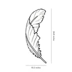 Feather LED Wall Lamp Modern White Decorative Resin Light