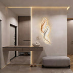 Feather Wall Decor Light Backlit Feather Art Wall Lamp With Remote