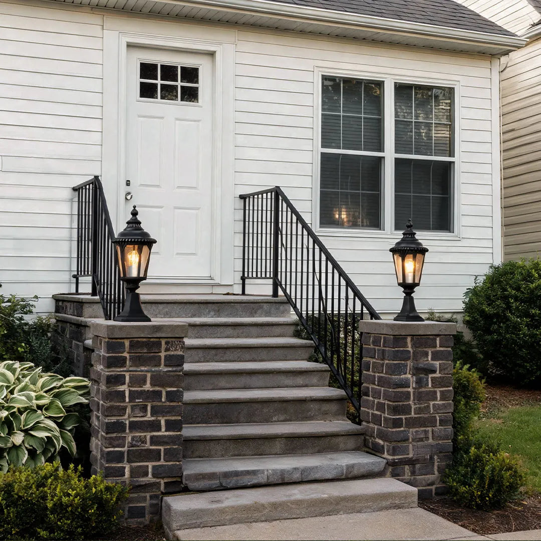 Fence Pillar Lights Waterproof Outdoor Exterior Column Head Lamp
