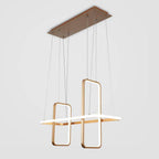 Rectangular LED Modern Chandeliers Pendant Light Hanging Ceiling Lights