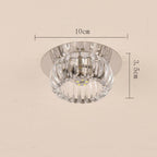 Chandelier Geometric Flush Mount Kitchen Light Fixtures Metal Crystal Ceiling Lights