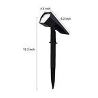 Flood Spike Light Adjustable Angle Solar Spotlight