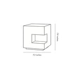 Floor Light Box Streamlined Square Black LED Outdoor Lawn Light