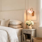Flower Wall Light French Vintage Pink Flower Light