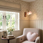 Flower Wall Light French Vintage Pink Flower Light