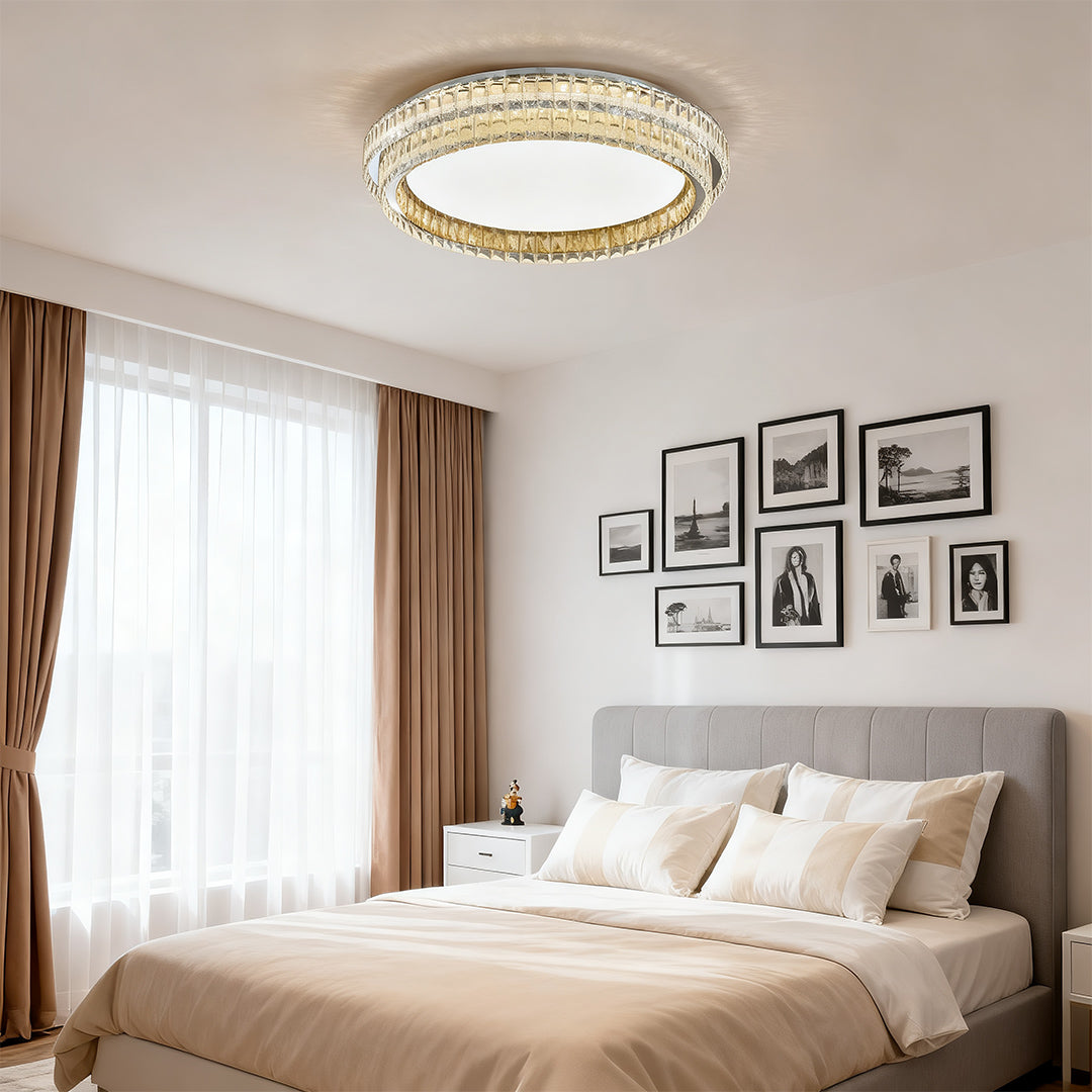 Flush Mount Modern Light Atmospheric Luxury Crystal Light