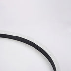 Flush Mount Ring Light Modern Black Aluminum Ceiling Light