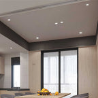 2 PCS Flush Mount Spotlight Deep Baffle Design Full-Spectrum Light
