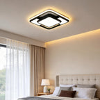 Flush Mount Square Light LED Geometric Overlapping Light