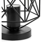 Wire Frame Lantern Outdoor Semi-Flush Mount Light Traditional LED Ceiling Light