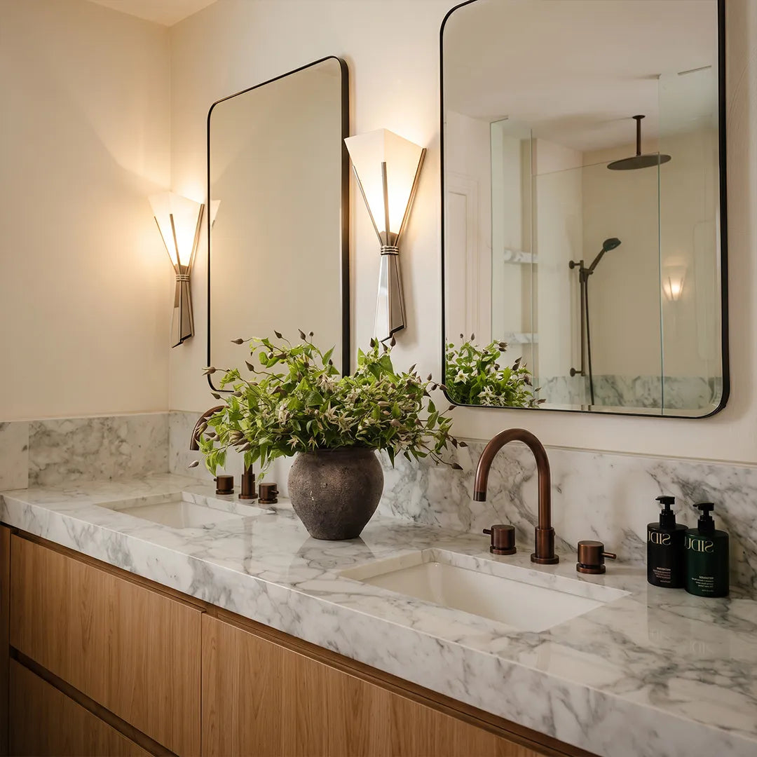 French Wall Sconces Vintage Luxury Marble Bouquet Light