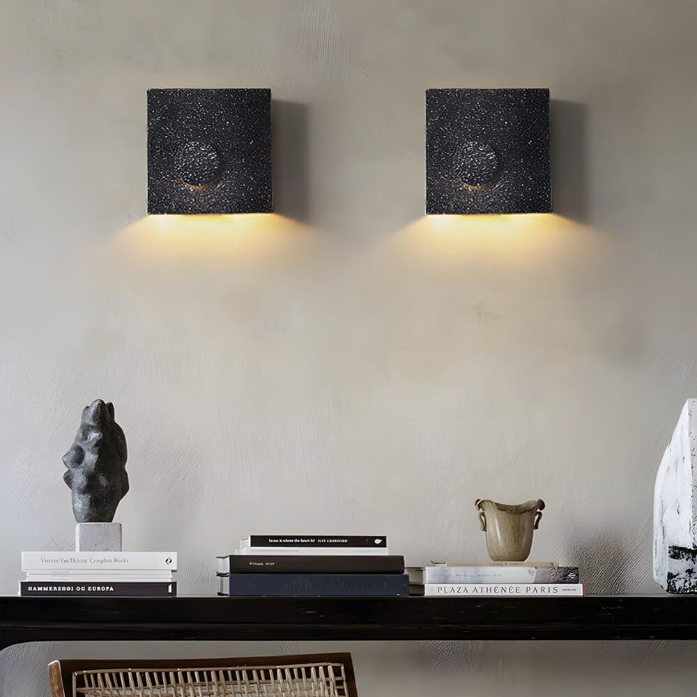 Frosted Cement Eclipse LED Wall Light