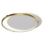 2 Circle Metal Dimmable LED Modern Ceiling Light Flush Mount Lighting