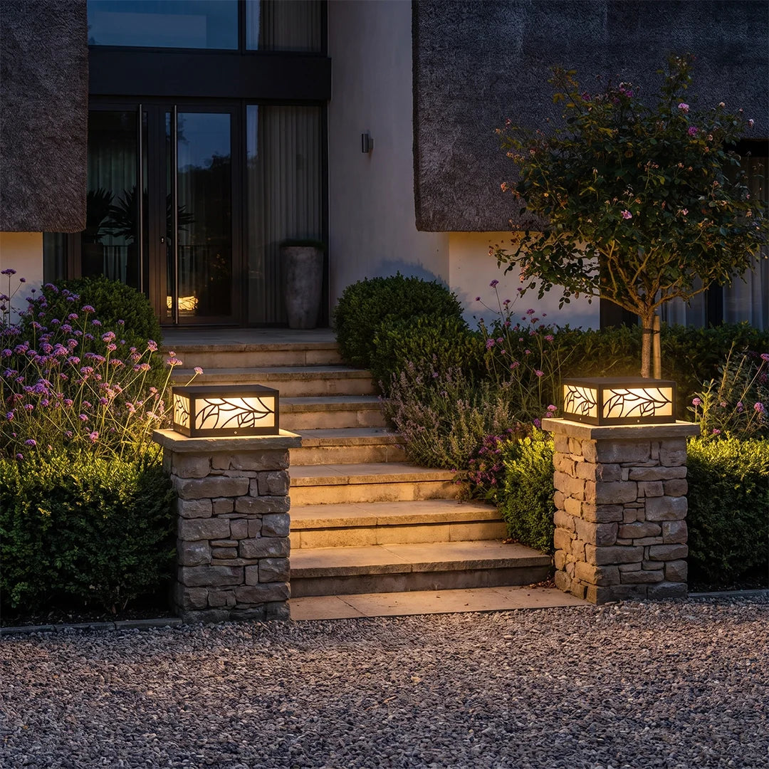 Gate Pillar Lights Modern Square LED Outdoor Light