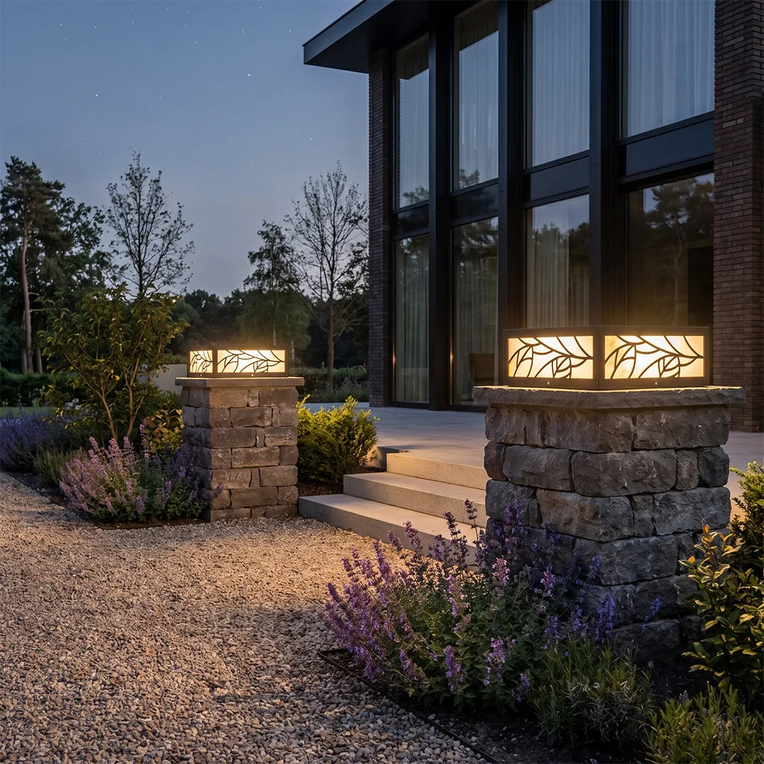 Gate Pillar Lights Modern Square LED Outdoor Light