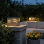 Gate Post Solar Pillar Light Modern Outdoor Landscape Light
