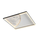 Geometric Simple Lunar Texture 3 Step Dimming LED Modern Ceiling Lamp