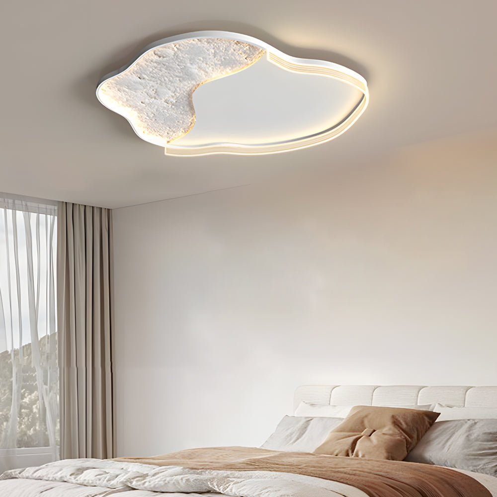 Geometric Simple Lunar Texture 3 Step Dimming LED Modern Ceiling Lamp