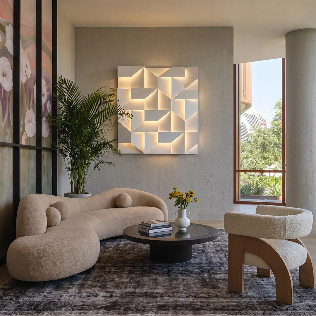 Geometric Wall Sconce Light Artistic Dimming LED Light