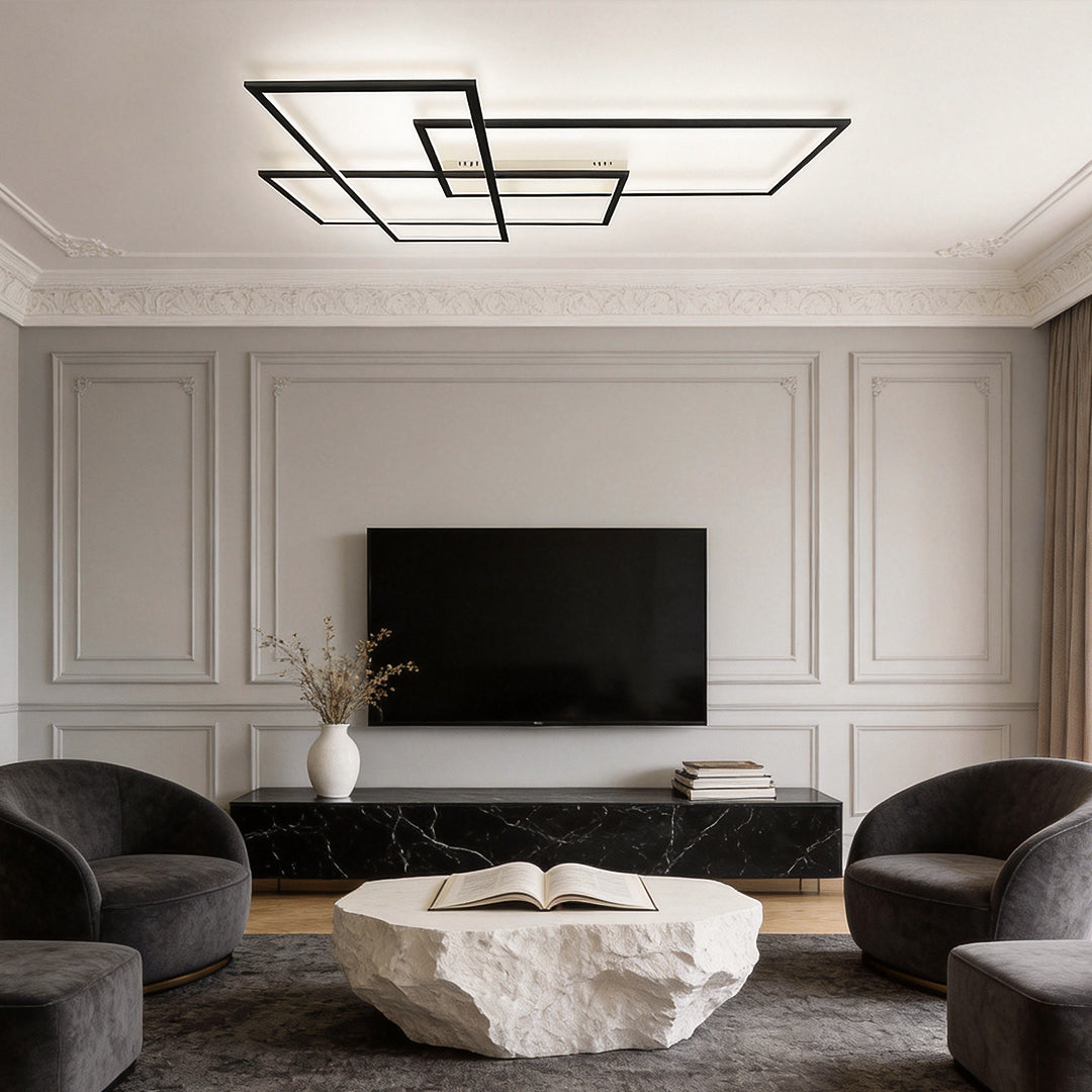 Geometric Wall Sconce Rectangular Modern LED Ceiling Light