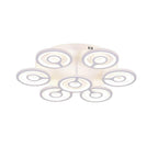 Round Flower Shaped LED Modern Flush Mount Lighting Ceiling Lights Hanging Light