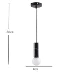 Cylinder Pendant Light Metal Ceramic LED Modern Lighting