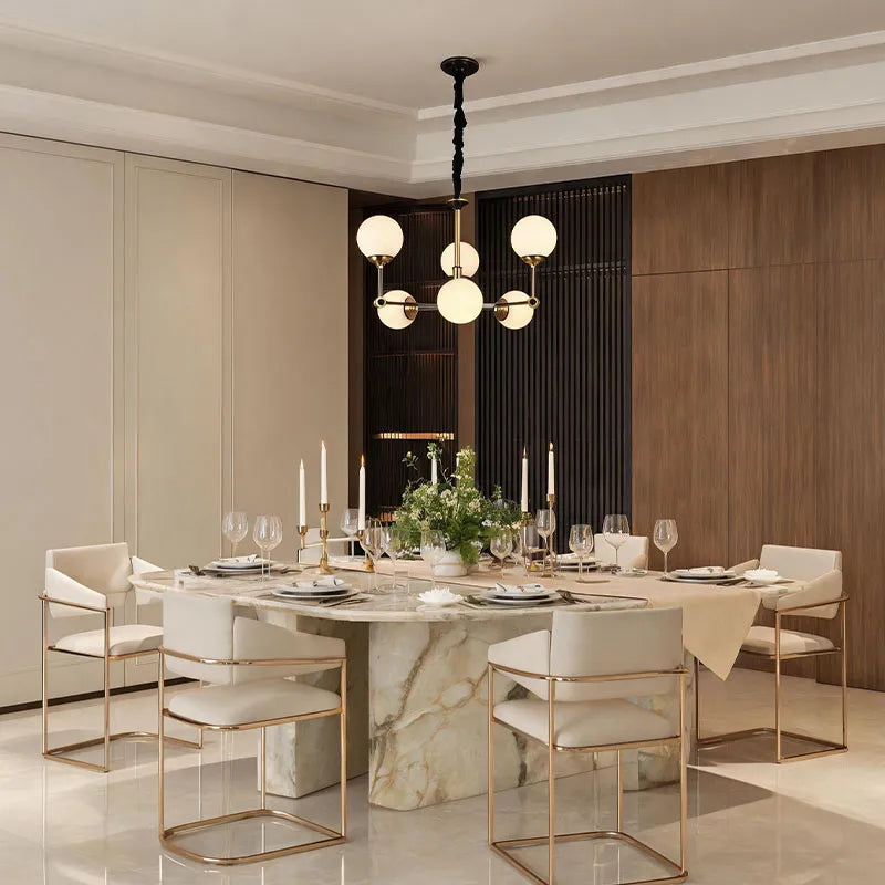 Glass Ball Chandelier Modern Molecular Ceiling Light