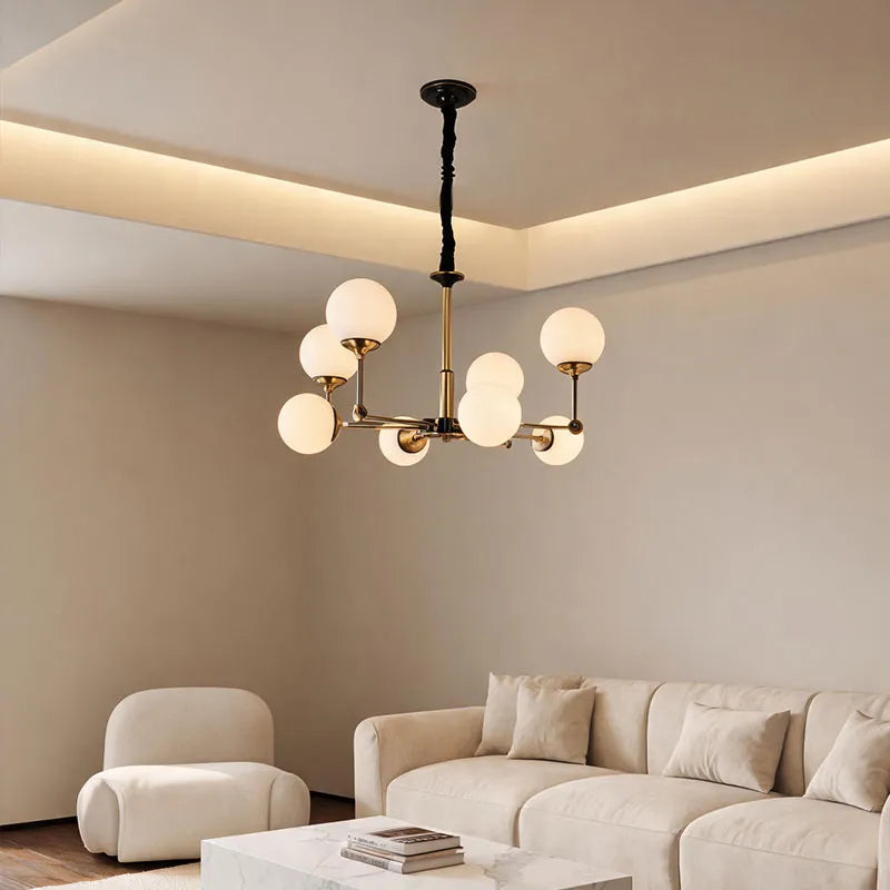 Glass Ball Chandelier Modern Molecular Ceiling Light