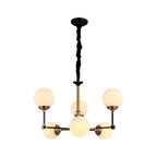 Glass Ball Chandelier Modern Molecular Ceiling Light