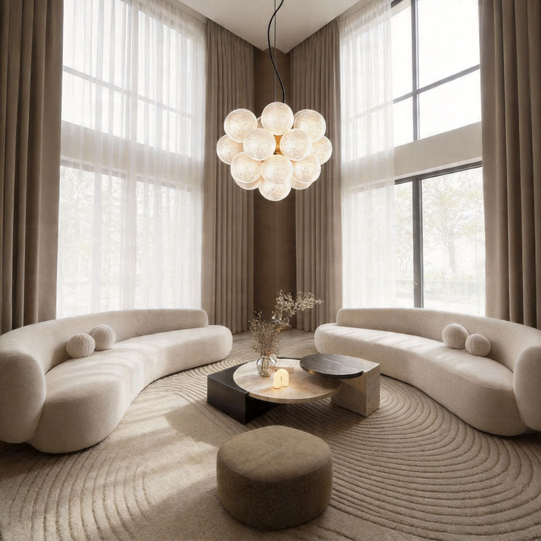 Glass Ceiling Light Luxury Modern LED Flush Mount Lights
