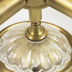 Glass Ceiling Lights Modern Copper Flush Mount Lights