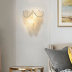 Glass Feather Wall Light Modern Luxury Unique Light
