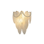 Glass Feather Wall Light Modern Luxury Unique Light