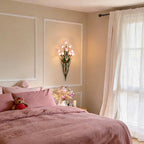Glass Flower Sconce Country American Style Nature Fixtures