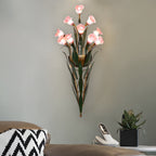 Glass Flower Sconce Country American Style Nature Fixtures