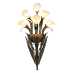 Glass Flower Sconce Country American Style Nature Fixtures