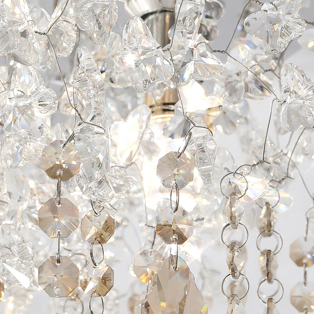 Glass Flush Mount Ceiling Light French Eye-Caring Creative Light